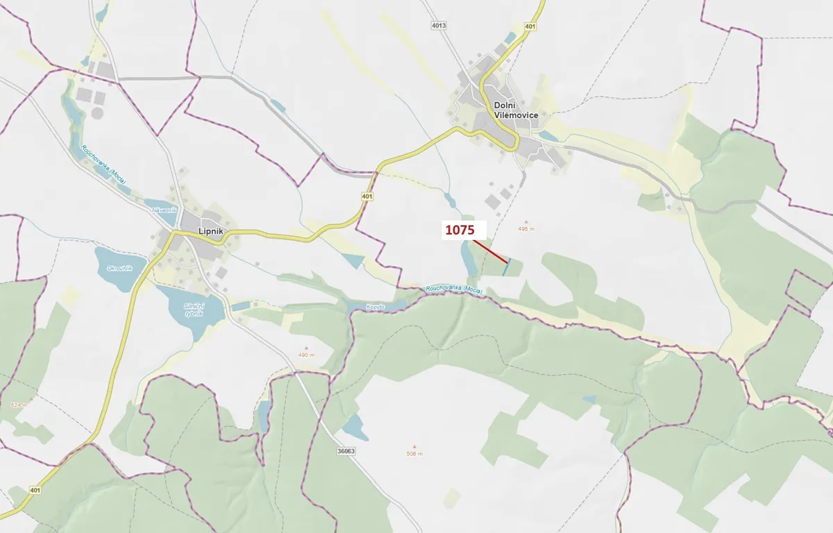 Dražba lesa 1134 m²
