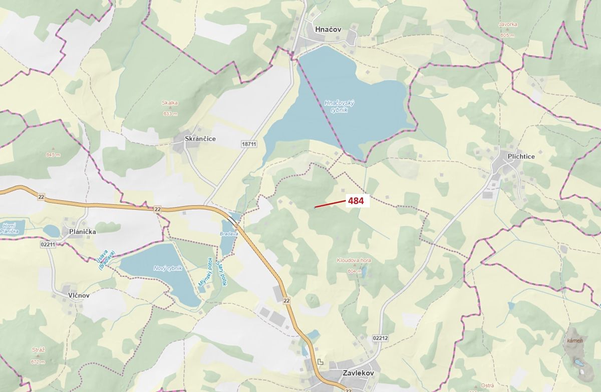 Dražba lesa 90 m², Zavlekov – fotka 1 z 3