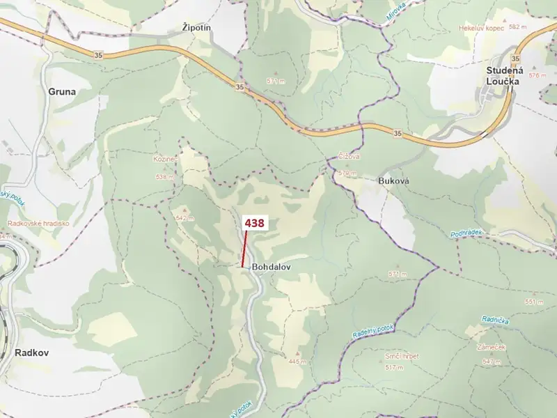Dražba lesa 836 m², Městečko Trnávka – náhled fotky 1