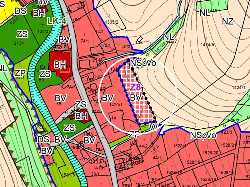 Prodej stavebního pozemku 2185 m², Prosečné – náhled fotky 3