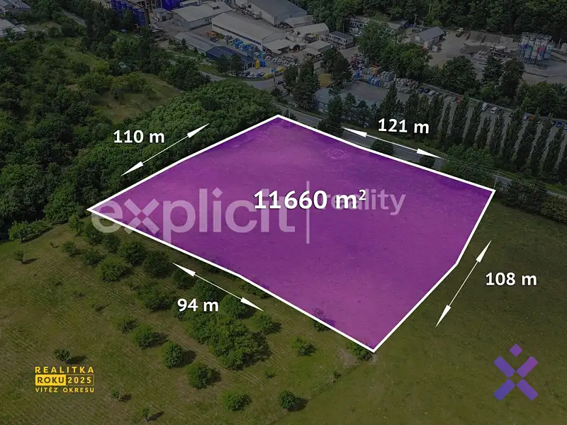 Prodej komerčního pozemku 11660 m², Slušovice – náhled fotky 3