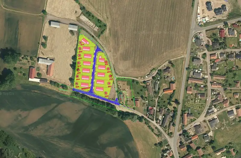 Prodej stavebního pozemku 805 m², Dříteč – náhled fotky 2