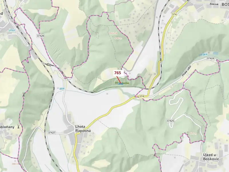 Dražba lesa 1793 m², Lhota Rapotina – náhled fotky 1