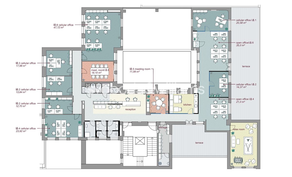 Pronájem kanceláře 453 m² – fotografie 5