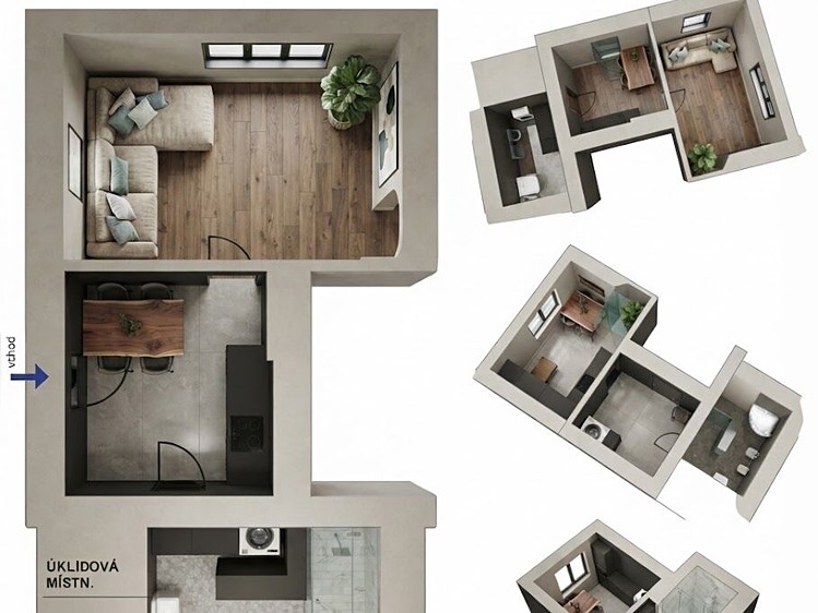 Wohnung 1+1 zur Miete, 37 m² (12 von 15)