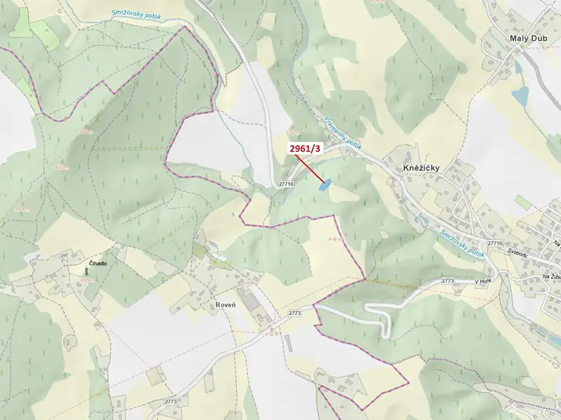 Dražba lesa 1217 m², Český Dub – náhled fotky 1