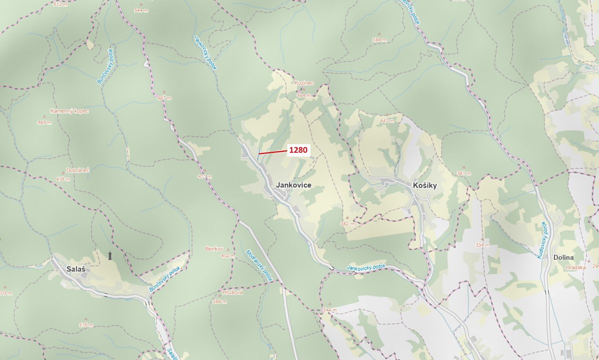 Dražba pozemku 461 m², Jankovice – fotka 1 z 3