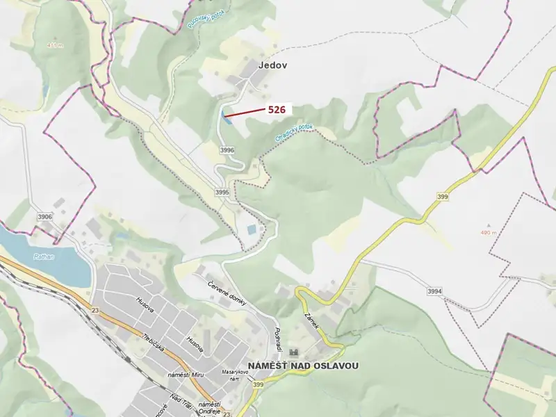 Dražba lesa 1796 m², Náměšť nad Oslavou – náhled fotky 1
