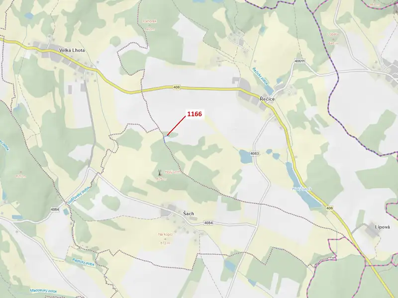 Dražba lesa 536 m², Volfířov – náhled fotky 1