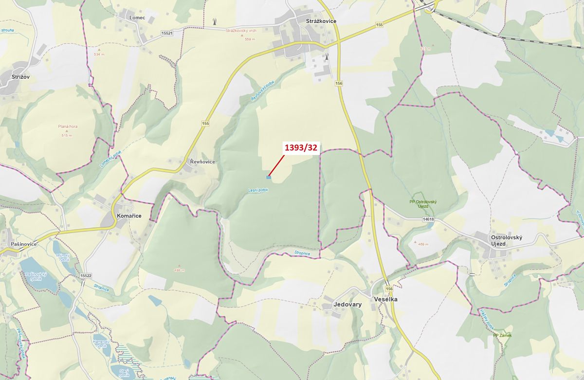 Dražba lesa 1388 m², Stehlovice – fotka 1 z 3