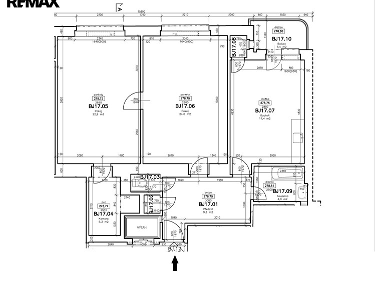 Wohnung 3+kk zum Kauf, 89 m² (2 von 36)