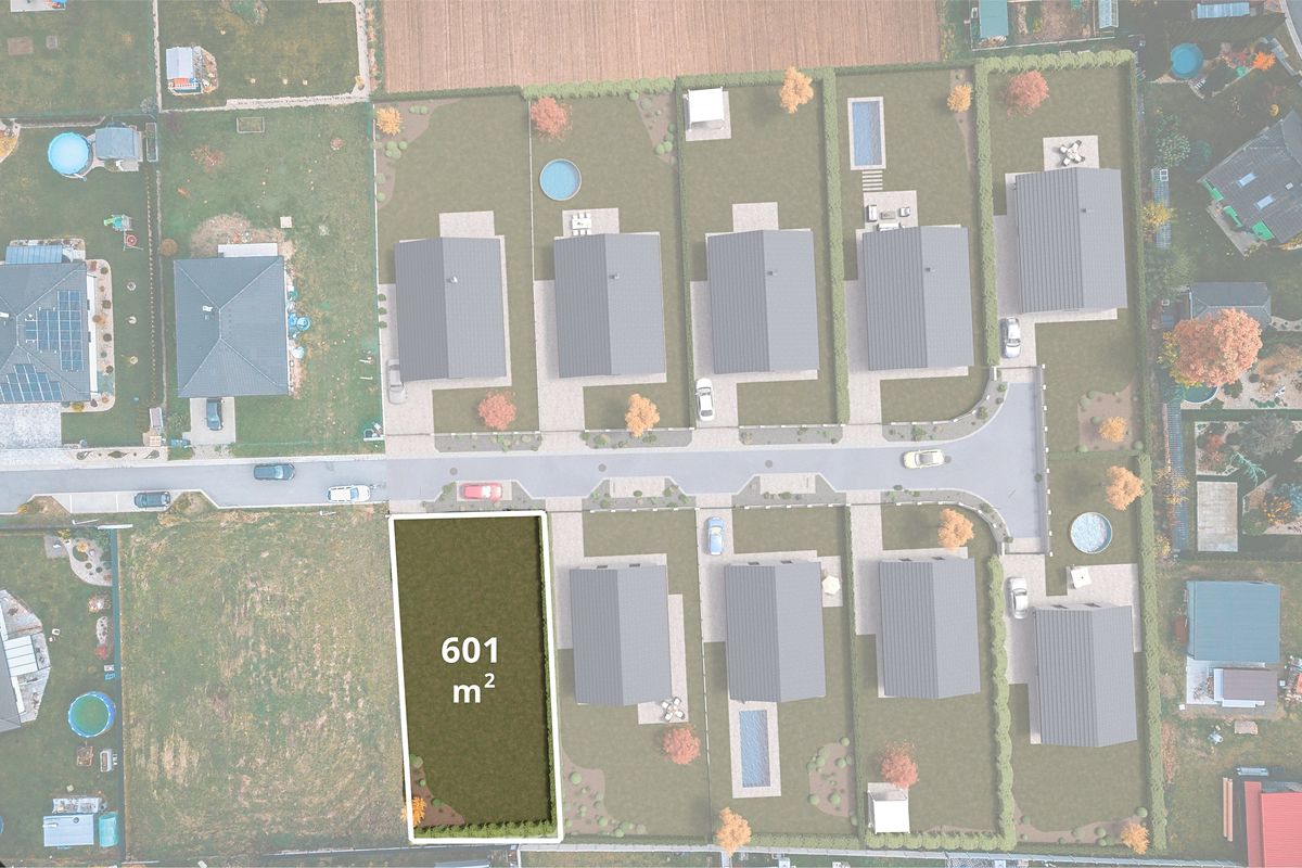 Prodej stavebního pozemku 601 m², Labské Chrčice – fotka 1 z 3