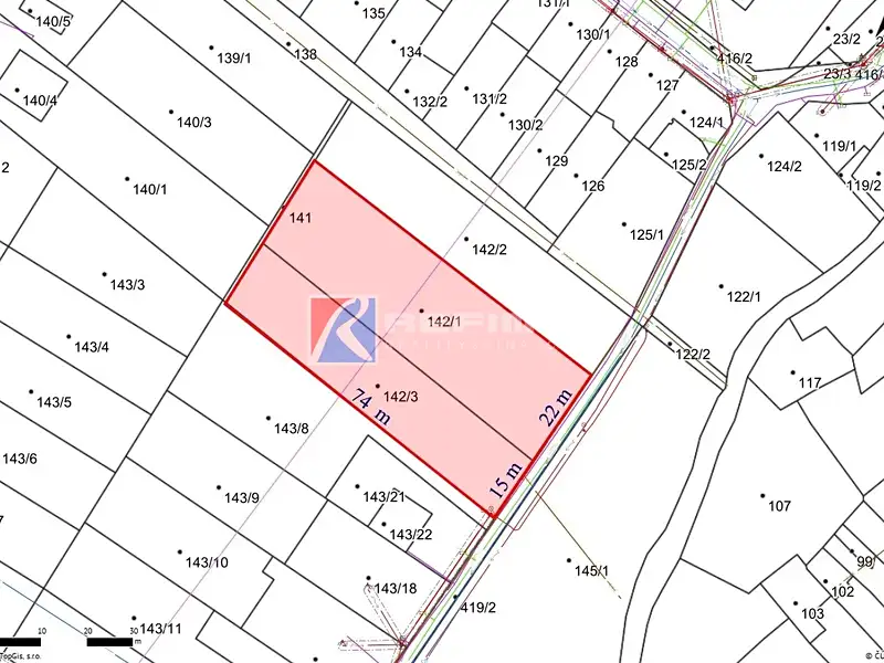 Prodej stavebního pozemku 1125 m², Přerov – náhled fotky 2