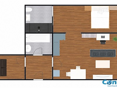 Квартира 3+kk в оренду, 60 м² (2 з 18)