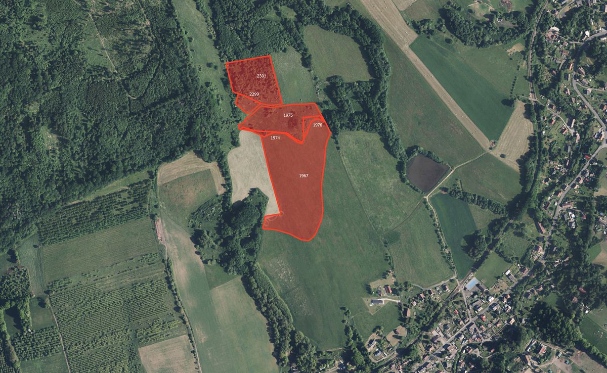 Prodej pole 83791 m², Dolní Habartice – fotka 1 z 3