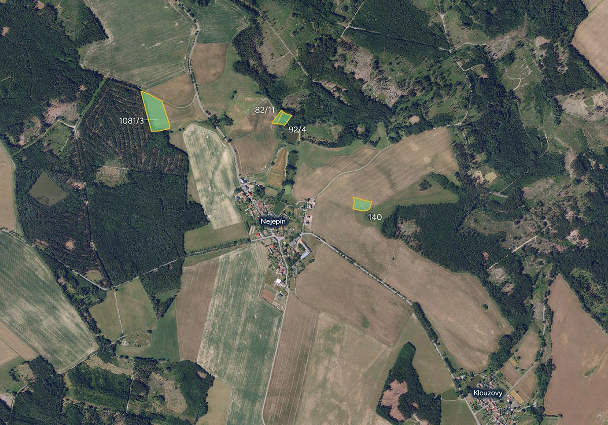 Prodej pole 8146 m², Nejepín – fotka 1 z 3