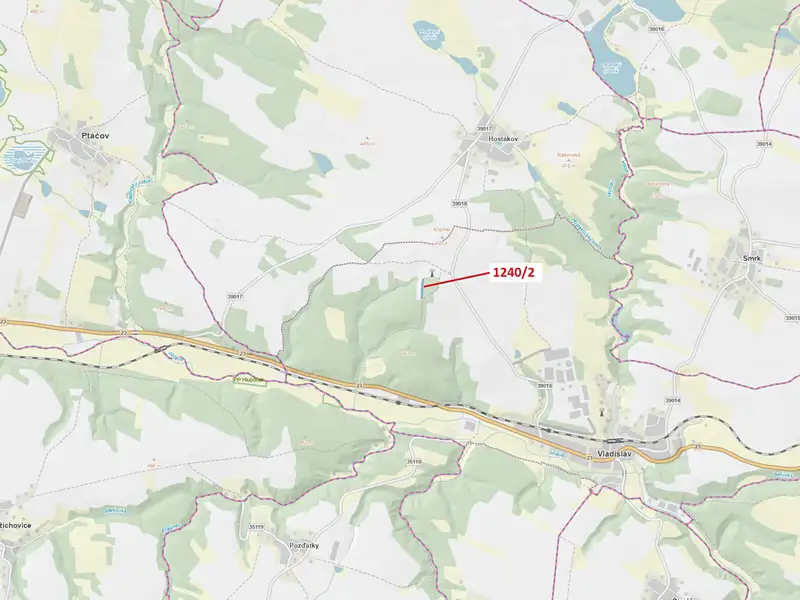 Dražba lesa 1896 m², Vladislav – náhled fotky 1