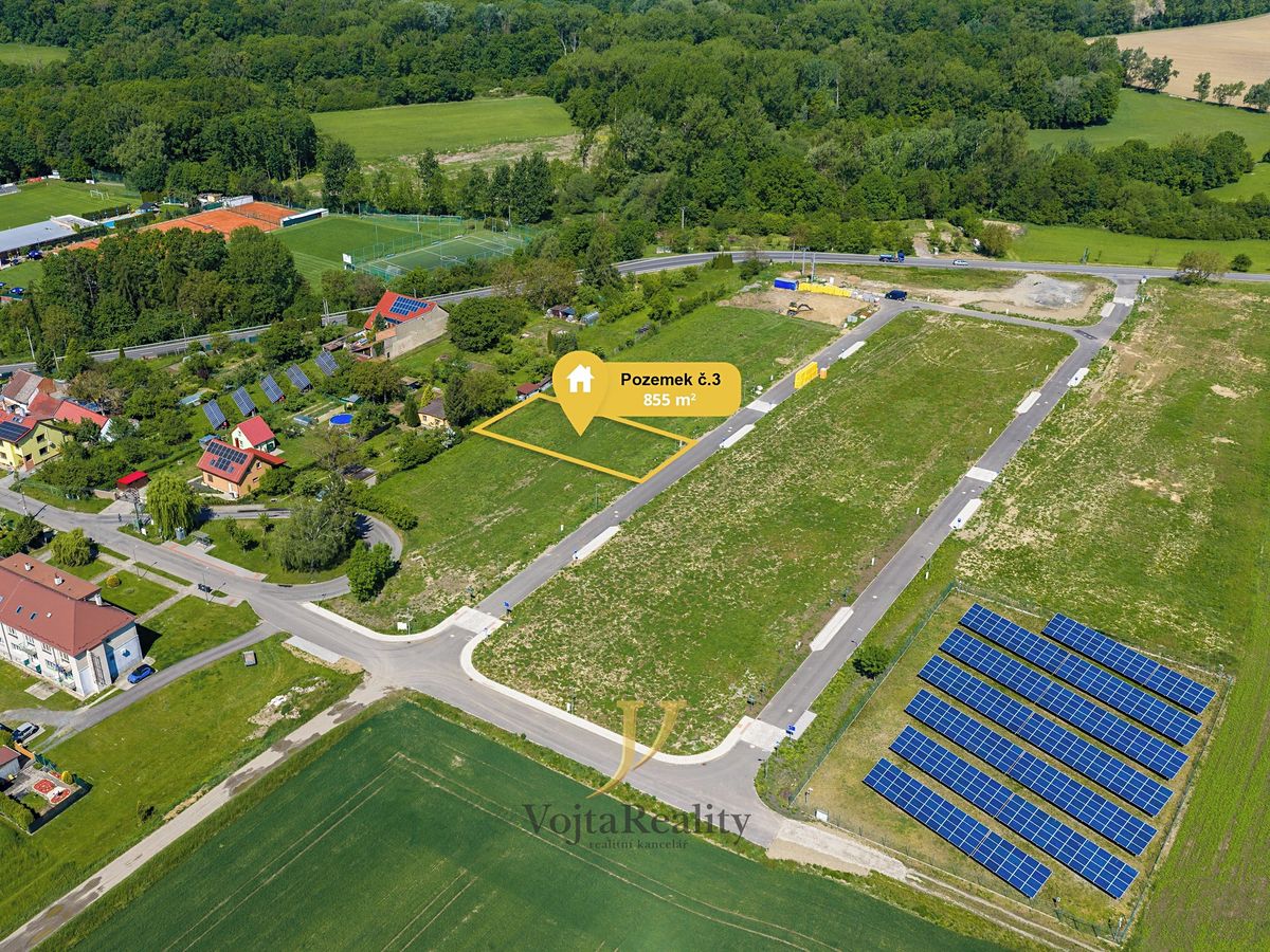 Prodej stavebního pozemku 855 m², Přerov – fotka 1 z 3