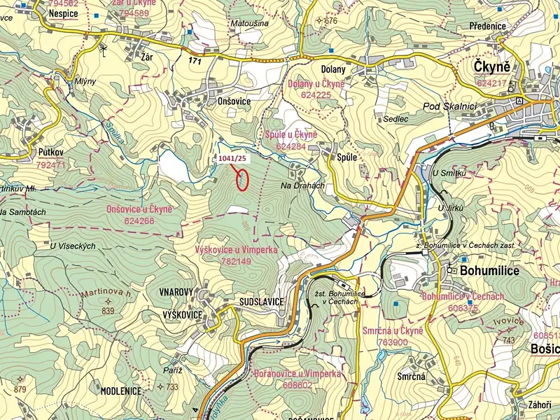 Dražba lesa 2082 m², Prachatice – náhled fotky 1