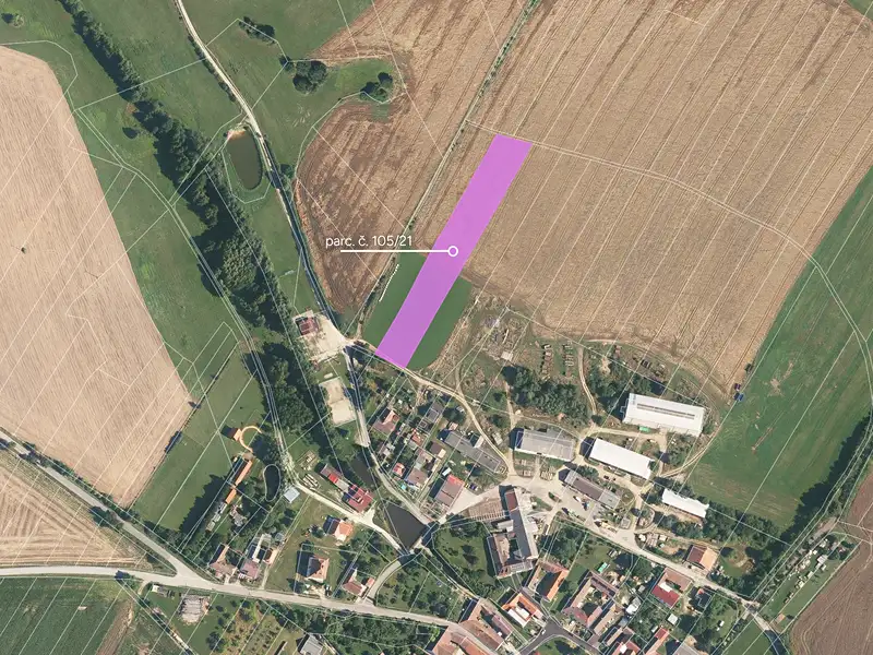 Prodej komerčního pozemku 5483 m², Mysletice – náhled fotky 1