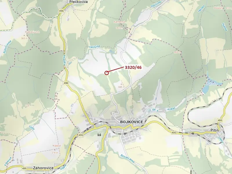 Dražba pole 94 m², Bojkovice – náhled fotky 1