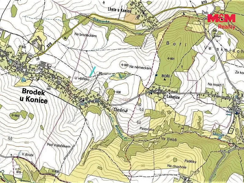 Prodej pole 1503 m², Brodek u Konice – náhled fotky 2