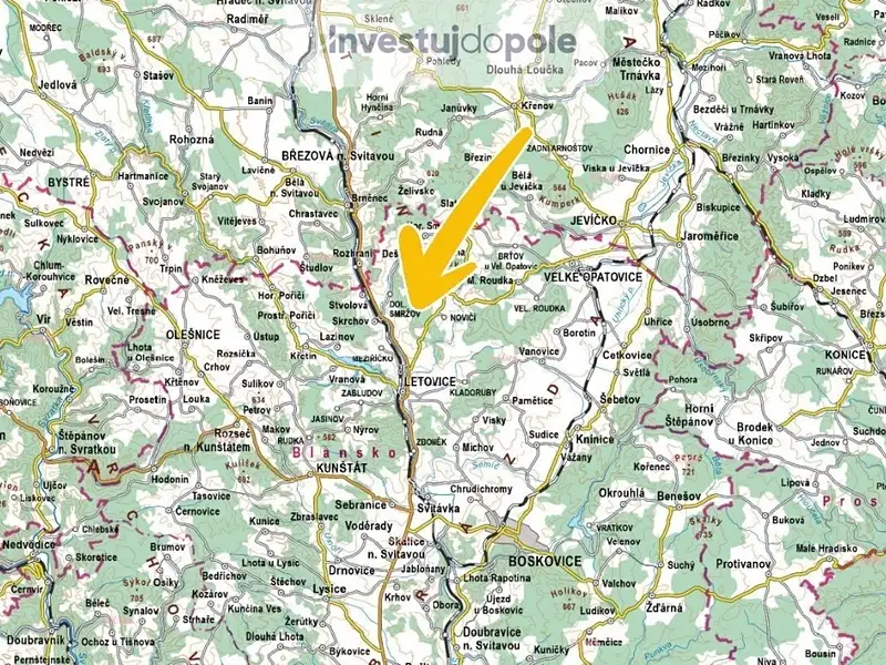 Prodej lesa 4290 m², Letovice – náhled fotky 3