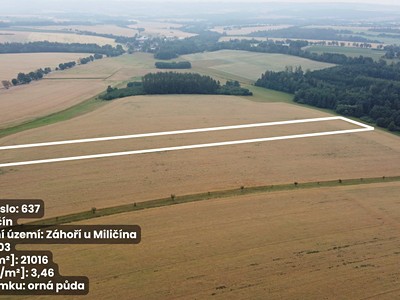 Prodej  pole 23 433 m²