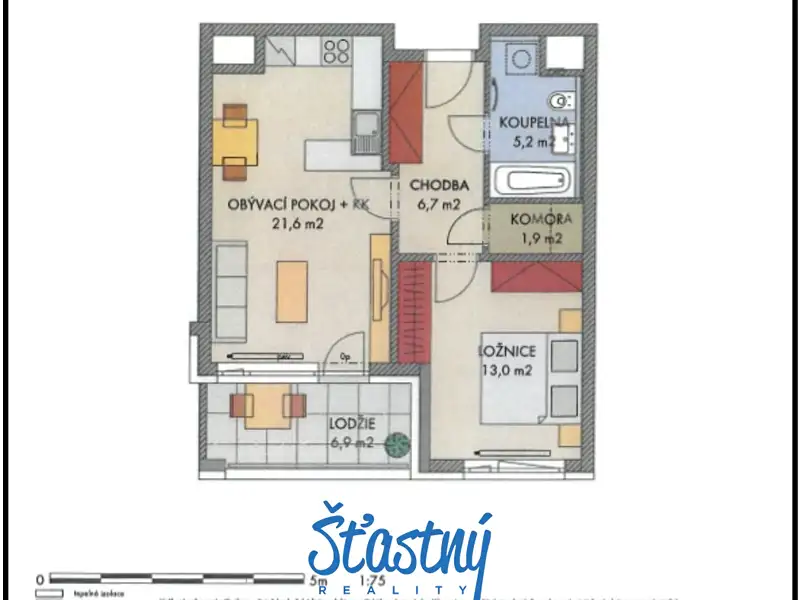 Prodej bytu 2+kk 50 m², Praha – náhled fotky 2