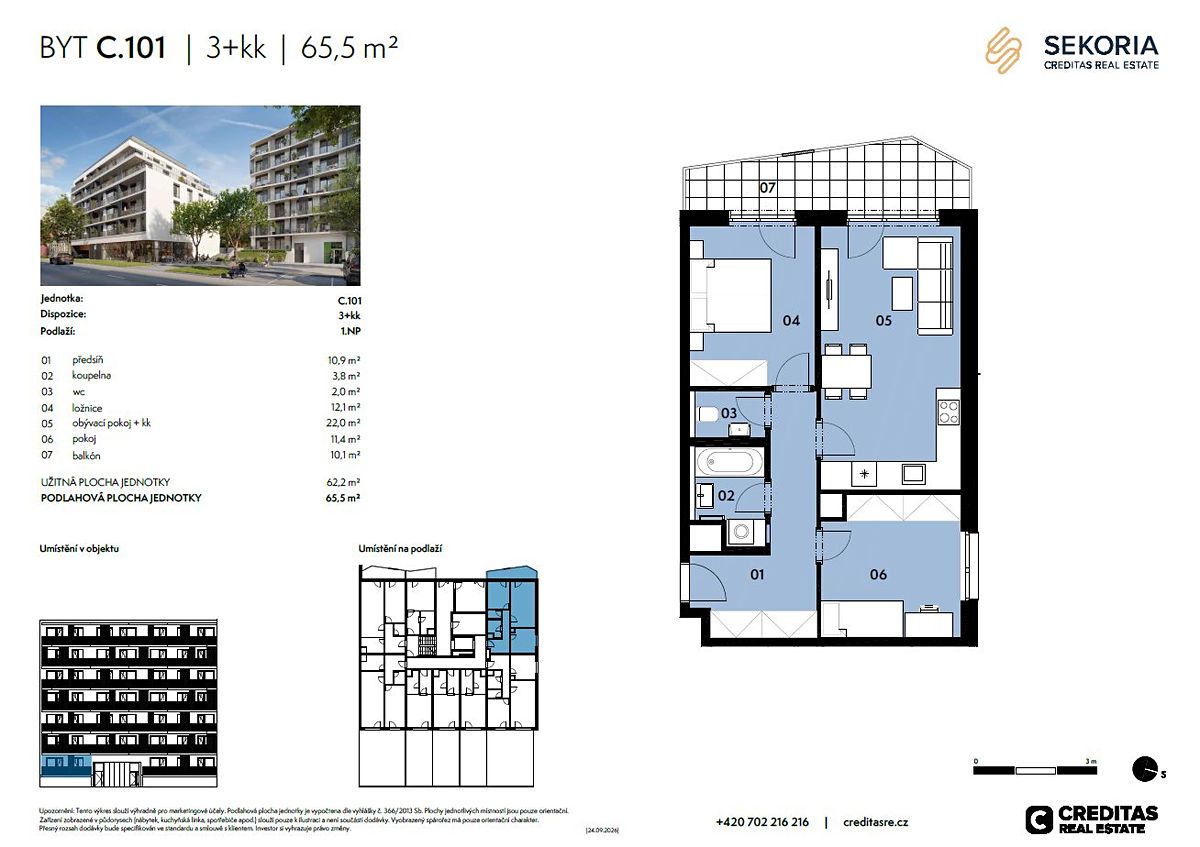 Prodej bytu 3+kk 62 m² – fotografie 5