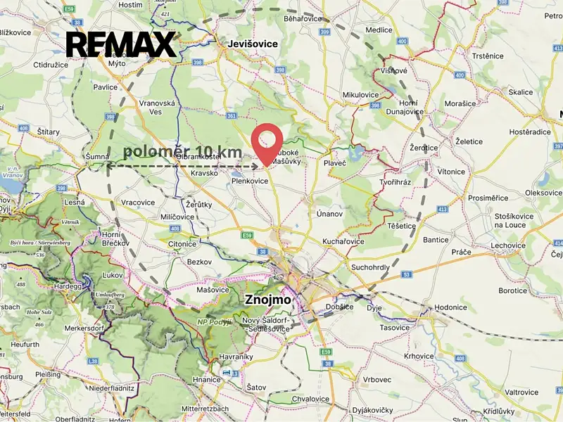 Prodej stavebního pozemku 1409 m², Hluboké Mašůvky – náhled fotky 3
