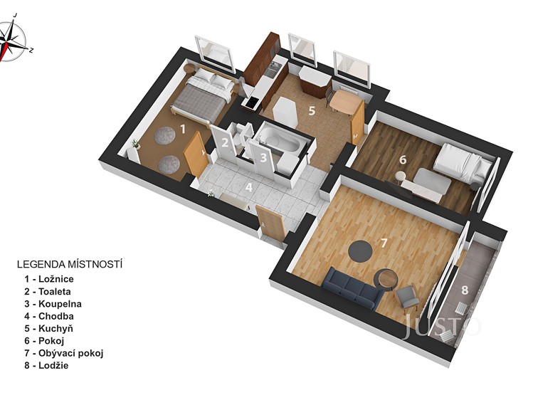 Wohnung 3+1 zum Kauf, 65 m² (24 von 24)