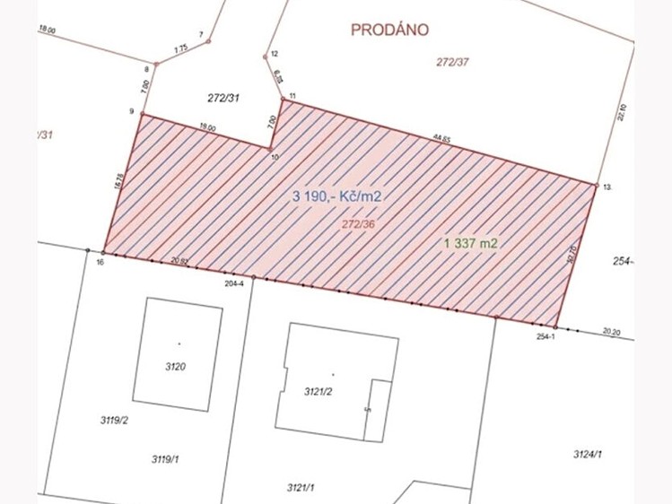 Prodej pozemku, 1 059 m² (2 z 10)