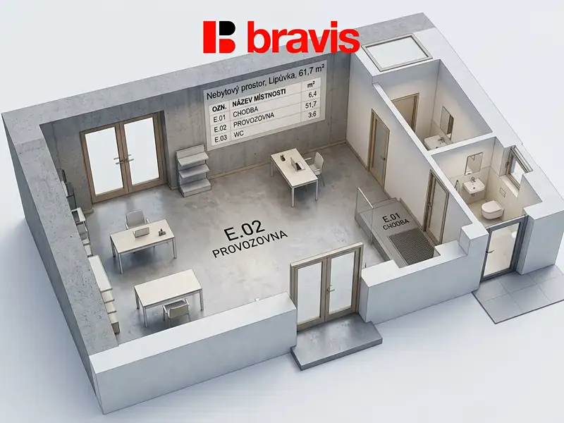 Prodej obchodního prostoru 61 m², Lipůvka – náhled fotky 2