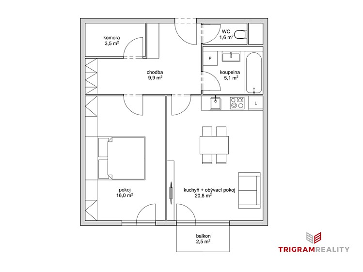 Wohnung 2+kk zur Miete, 60 m² (39 von 39)
