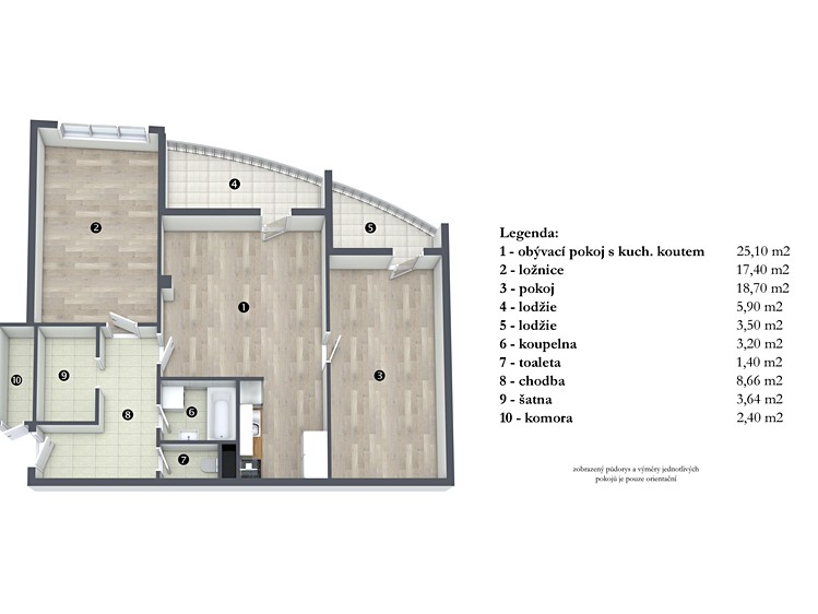 Квартира 3+kk на продаж, 78 м² (21 з 23)