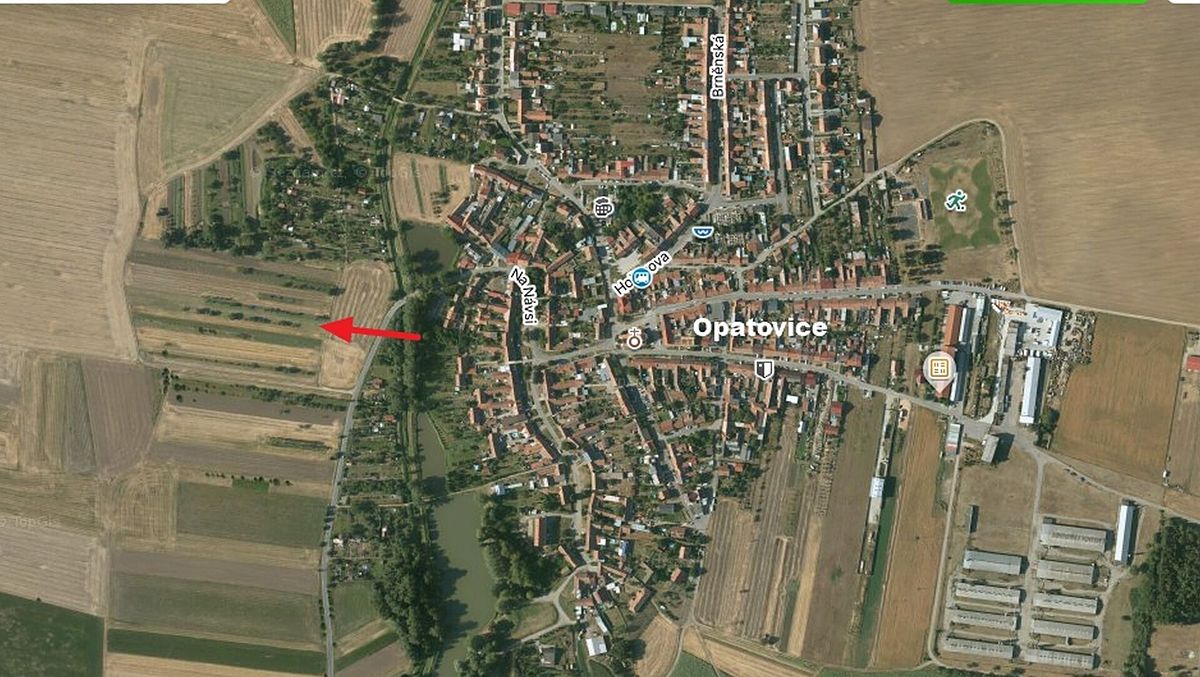 Prodej zahrady 1564 m², Opatovice – fotka 1 z 3