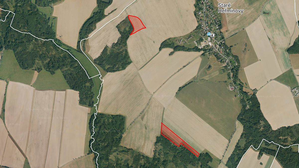 Prodej pole 93574 m², Staré Heřminovy – fotka 1 z 3