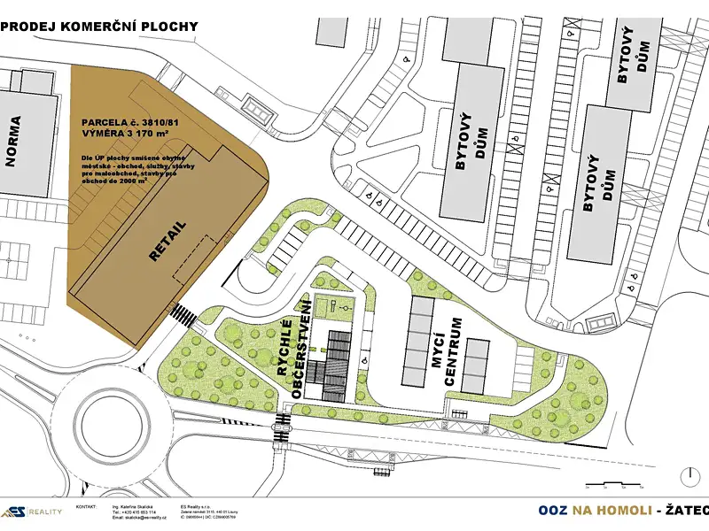 Prodej komerčního pozemku 3170 m², Žatec – náhled fotky 3