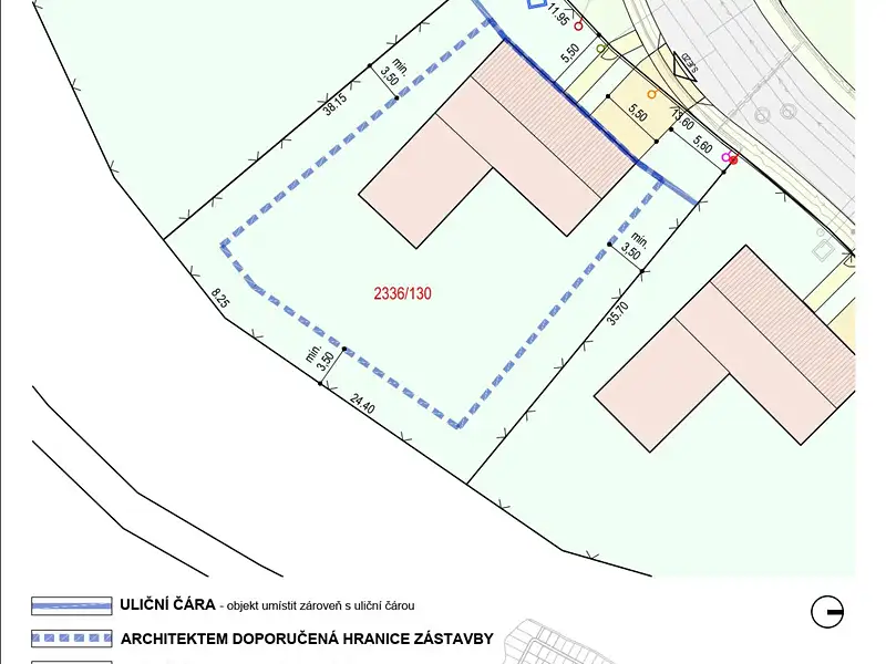 Prodej stavebního pozemku 1077 m², Oslavany – náhled fotky 2