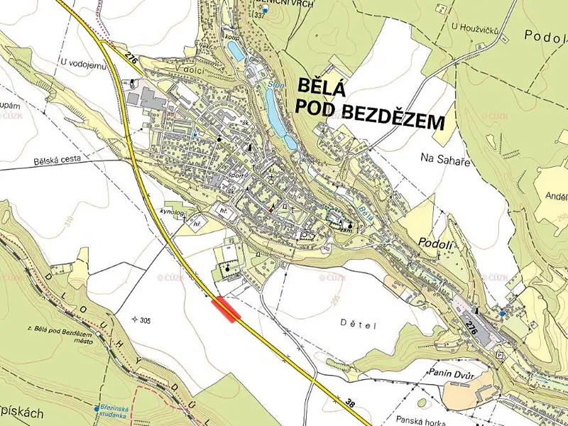 Prodej pole 3526 m², Bělá pod Bezdězem – náhled fotky 2
