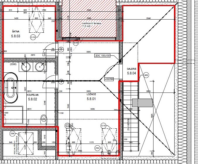 Pronájem bytu 2+kk, 52 m² (9 z 13)