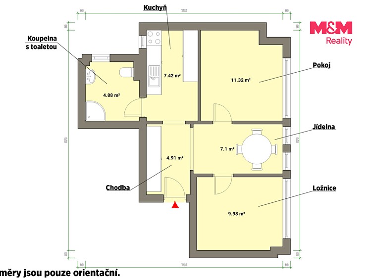 Pronájem bytu 2+1, 72 m² (15 z 24)