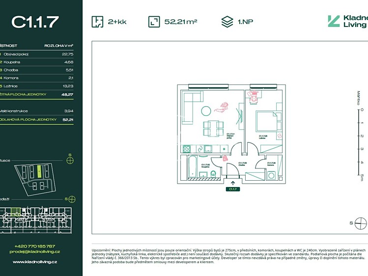 Prodej bytu 2+kk, 48 m² (14 z 14)
