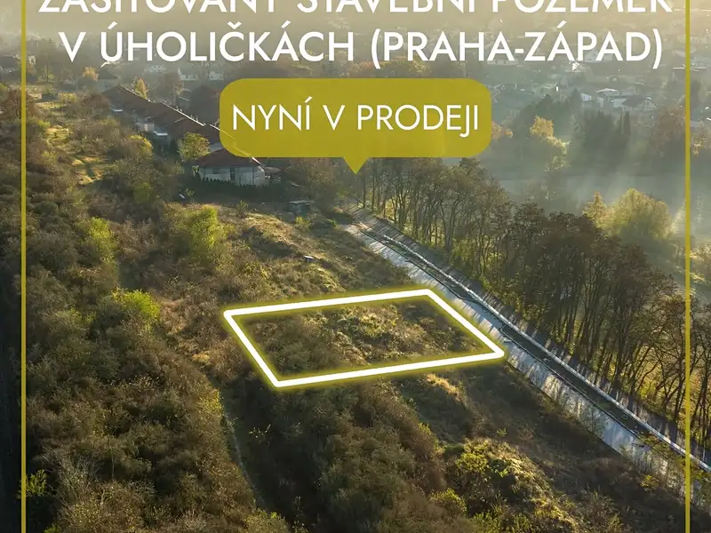 Prodej stavebního pozemku 846 m², Úholičky – náhled fotky 2