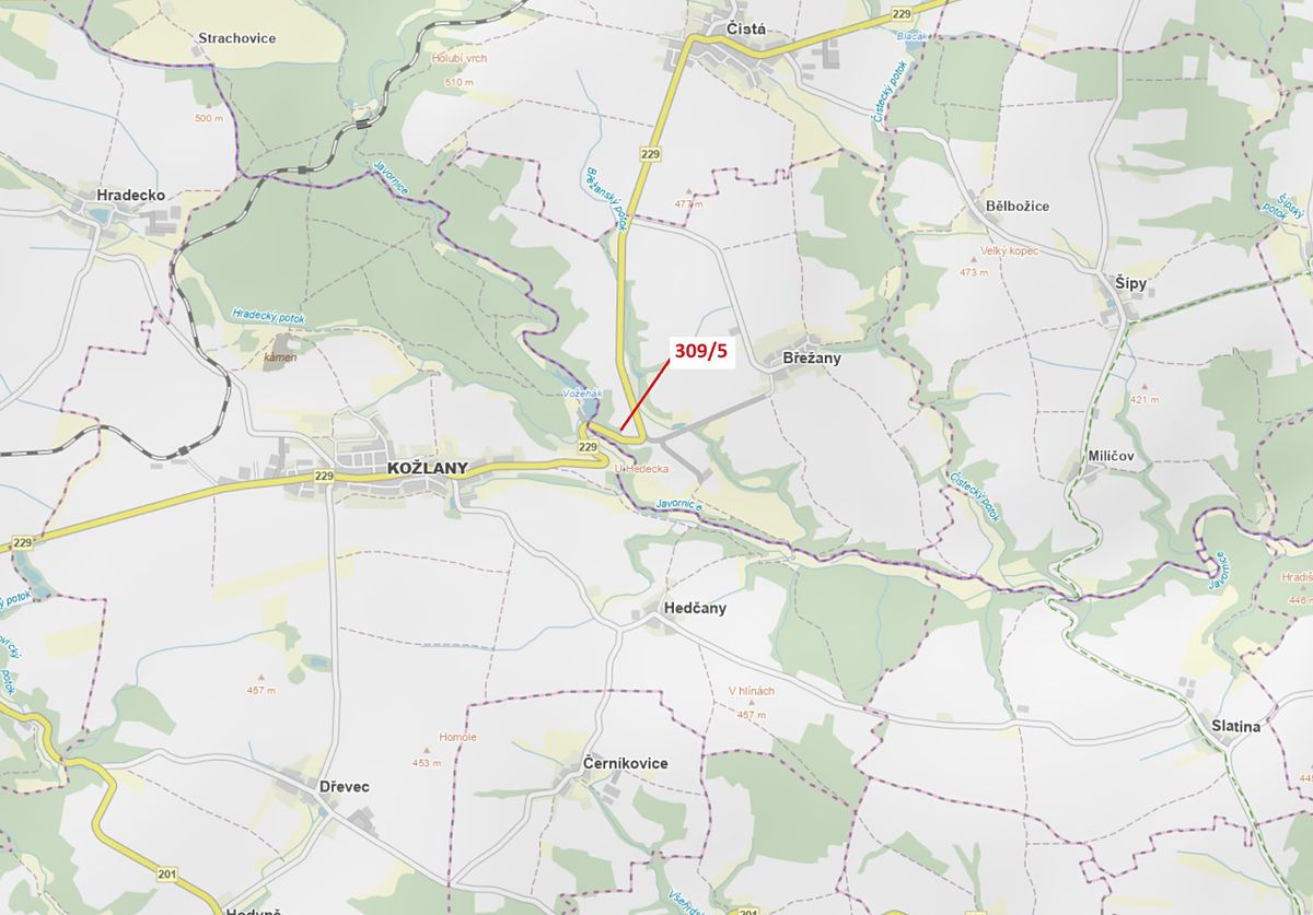 Dražba lesa 65 m², Břežany – fotka 1 z 3