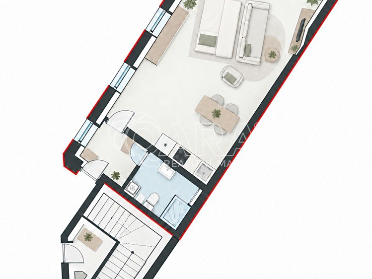 Квартира 1+kk на продаж, 43 м² (5 з 7)