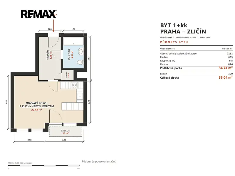 Prodej bytu 1+kk 40 m², Praha – náhled fotky 2