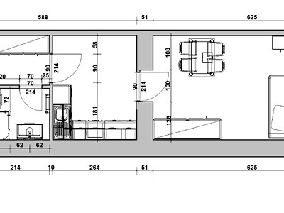 Wohnung 1+1 zum Kauf, 41 m² (3 von 6)