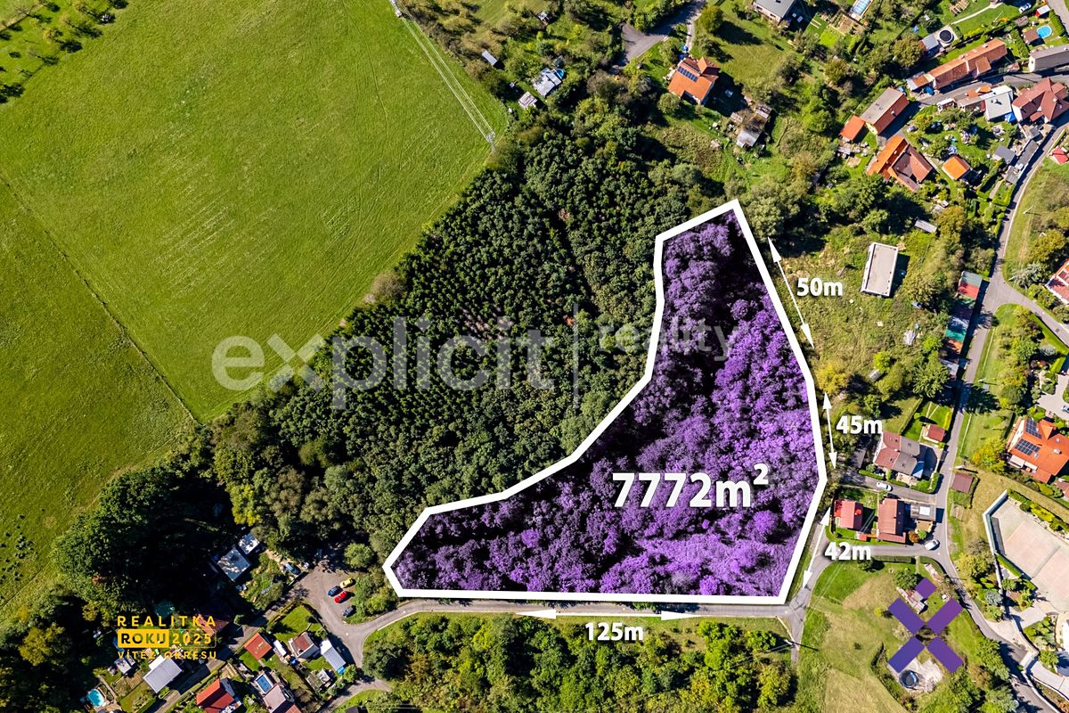 Prodej stavebního pozemku 7772 m², Slušovice – fotka 1 z 3